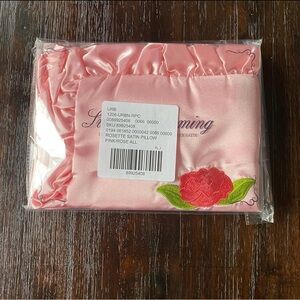 Urban Outfitters Pink Satin Pillow Case